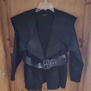 BLACK FLEECE DOUBLE J JACKET WITH STRETCH BELT